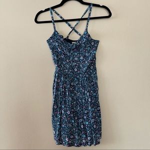Hollister Cross Back Floral Dress